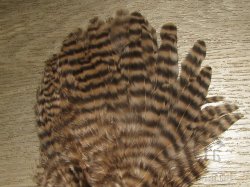 Куриное перо Hen Feathers Grizzly Tan гризли бежевый