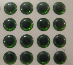 Глазки объемные D 5,0 Green ( 20 шт )