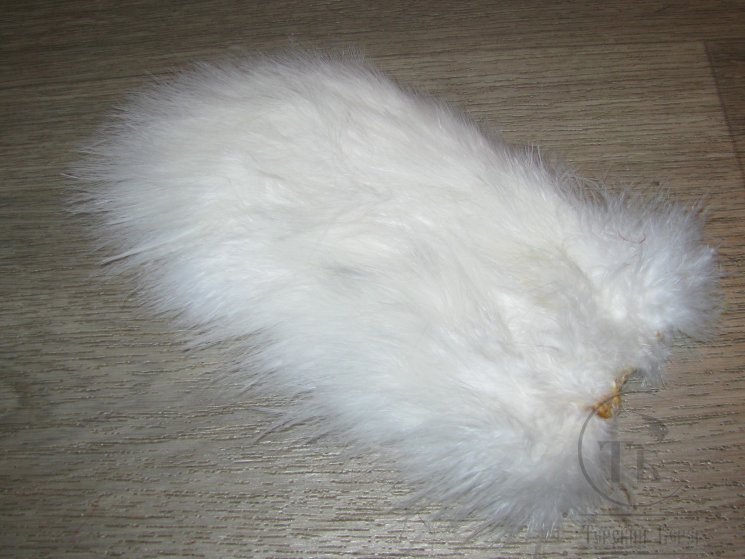 Перо петуха спей / 1/2 Soft Hackle (Spey Chicabou Feathers Lg. Md. Sm)  White