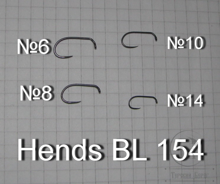 Крючок безбородый джиговый Hends Jig BL 154 №10 ( 25 шт )