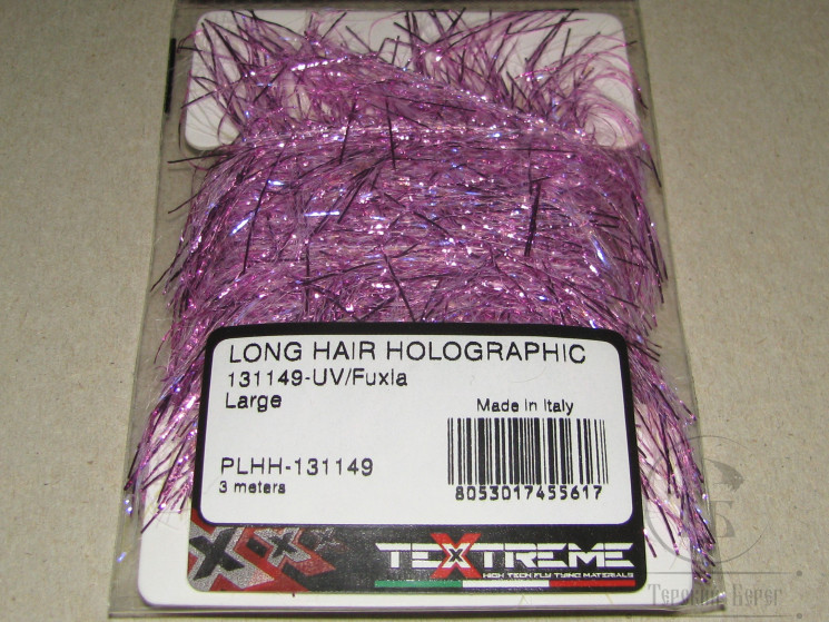 Синель Long Hair Holographic Large UV / Fuxia 3 meters Textreme