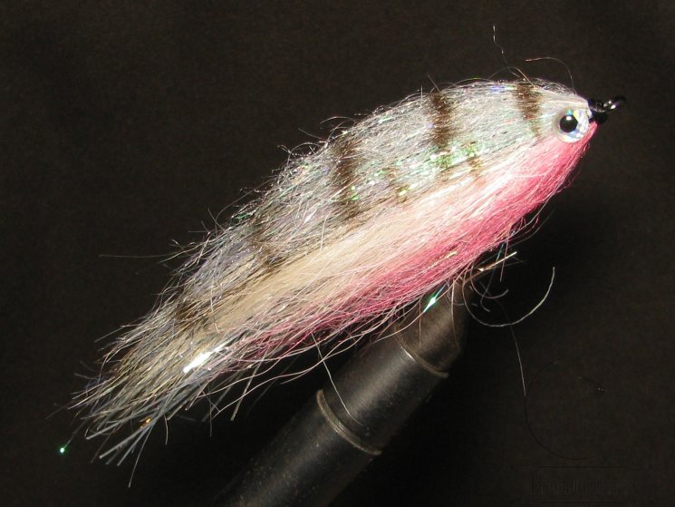 Муха щучья (41) Silver Gray Pink 11 cm Крючок №2/0 (2 кр.)