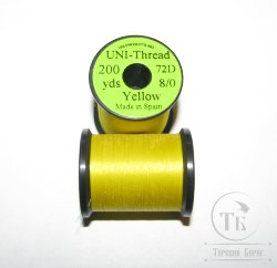 Монтажная нить UNI THREAD 8/0 Yellow  200 yds