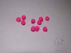 Головки вольфрамовые со смещенным отверстием  Micro Jig Heads D 3.8 Fl. Pink