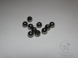 вольфрамовый шарик с прорезью  D 5,5 black nickel  (10 шт)