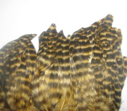 Куриное перо Hen feathers гризли песочный