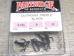Тройник трубочный Partridge Outpoint Treble Black № 6