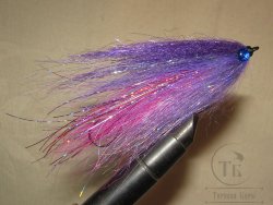 Муха щучья (42) Pink Purple 12 cm Крючок №2/0 (2 кр.)