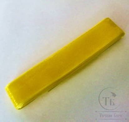 Блестящая тесьма  Sparkle Pseudo Hackle 18мм. 4 м. yellow  / жёлтый