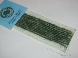 Даббинговая скрутка Dubbing brush sparkle Green (10шт.)  Siman