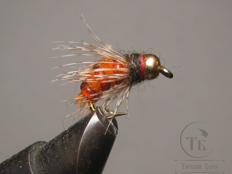 Муха нимфа Scud ( 44 ) GH Orange Partridge Scud крючок scud № 8