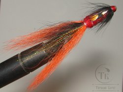 Лососёвая муха ( 31 ) JC Snaelda Red Black 