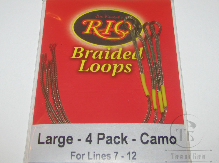 Коннекторы Braided Loops Large 4 Pack Camo # 7 - 12 Rio