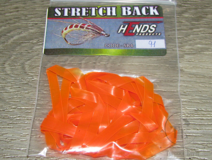 Stretch Back Fl. Orange Hends № 91 1/8 - 4mm