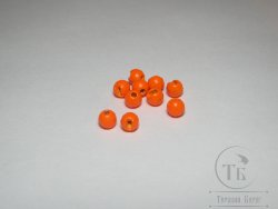 Вольфрамовый шарик граненый с прорезью D 4,0 Fl. Orange (10 шт)