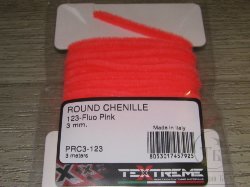 Round Chenille 3mm. Fl Pink Textreme