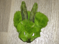 Маска зайца Hare Mask Chartreuse / Жёлто зелёная