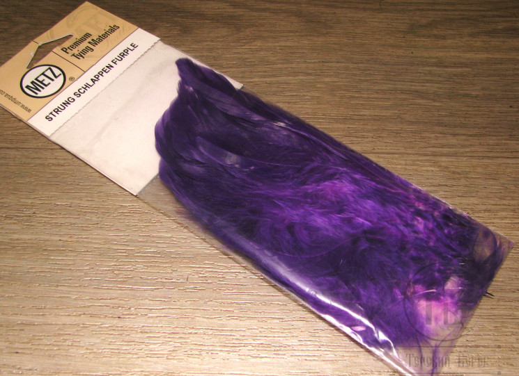 Перо петуха Strong Schlappen Purple Metz