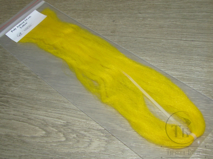 Синтетическое волокно для стримеров Poly Antron Yellow 24 см