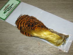 Золотой фазан комплект (шея, голова) Golden Pheasant Head Natural  A.Jensen