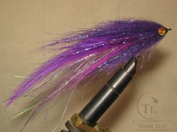 Муха щучья (45) Fiery Purple 16 cm Крючок №3/0 