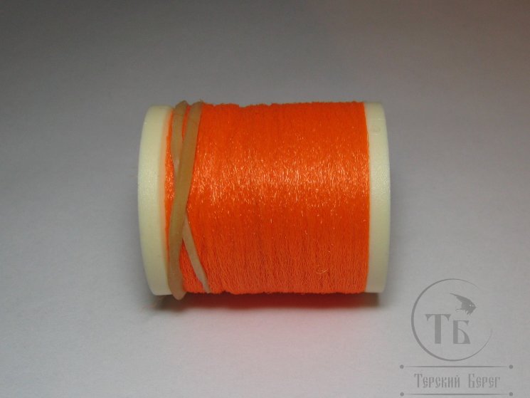 волокно антрон antron yarn fl fire orange Hareline