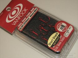 Tройник с коротким цевьем DT 55 Red № 8 ( 5 шт ) Vanfook Japan