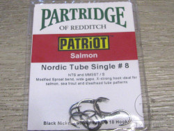 Одинарник трубочный Partridge Patriot Salmon Tube Single Black Nickel № 8