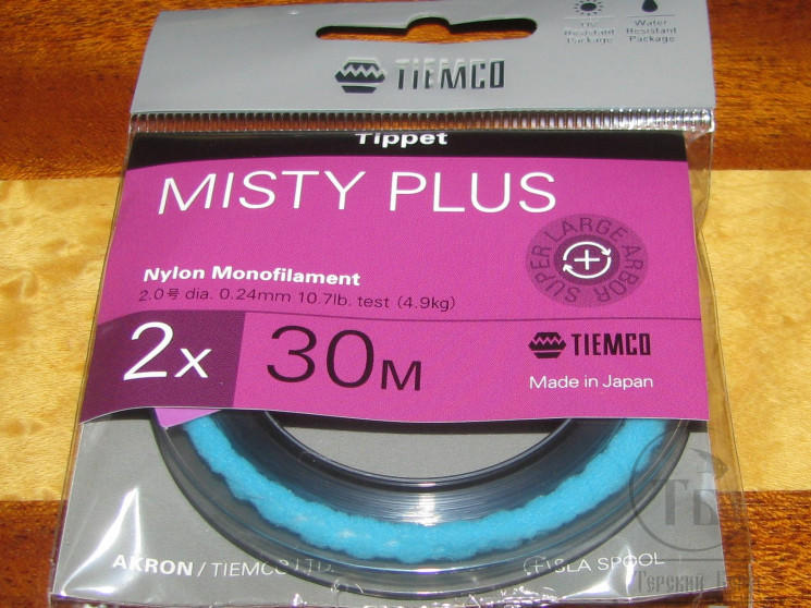 Поводковый материал Misty Plus Tippet 2X 30 m 0.24 mm 10.7 lb 4.9 kg ТМС
