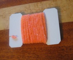 Синель Wooly Bugger Chenille Small Fl. Shell Pink