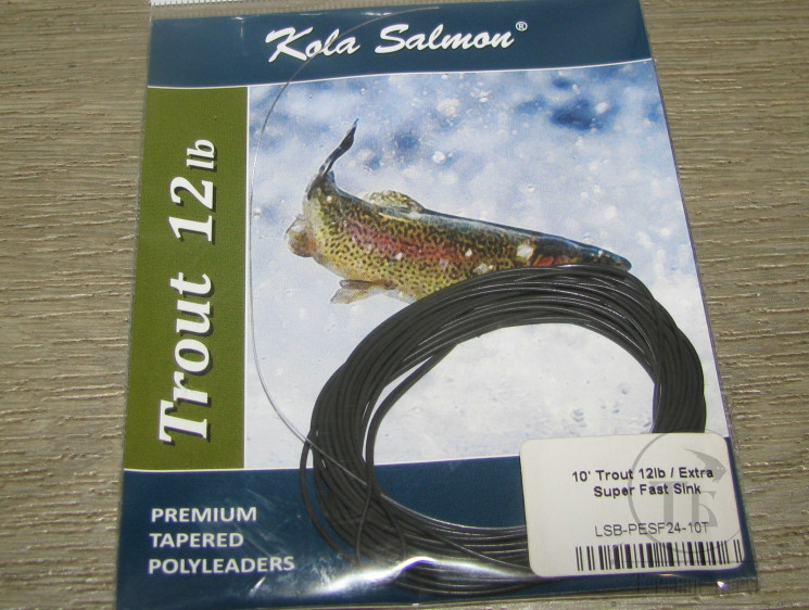 Полилидер 10 Ft ( 3.0 m ) Polyleader Trout 12 Lb Extra Super Fast Sink Kola Salmon