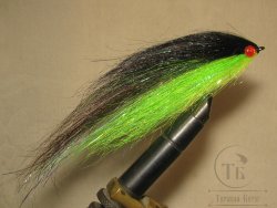 Муха щучья (48) Black Green 16 cm Крючок №2/0 