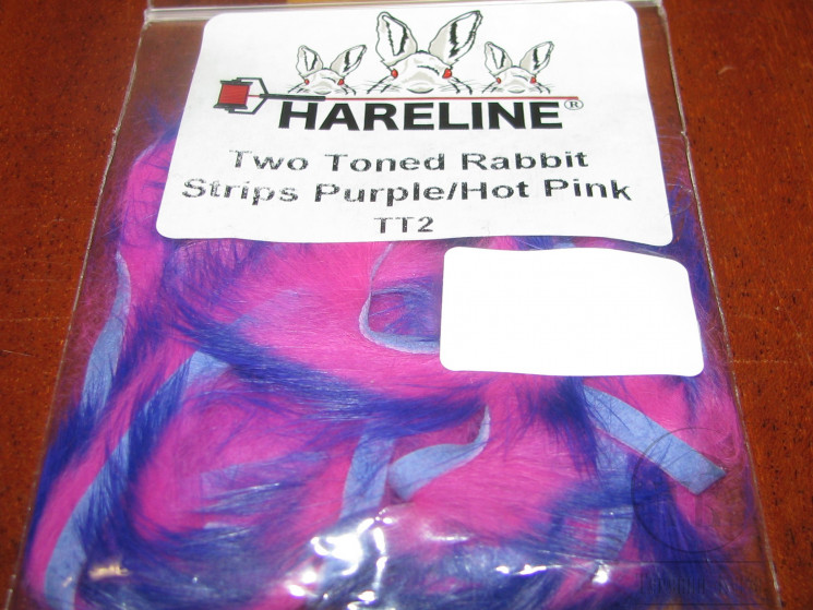 Зонкер кролика two toned rabbit strips purple / hot pink Hareline