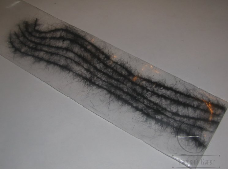 Даббинговая скрутка Dubbing brush hare plus № 15 Black Pearl (5шт.)  Hends