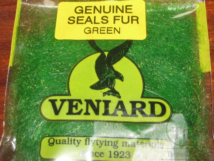 Даббинг тюленя Genuine Seals Fur Veniard Green