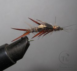 Муха нимфа Biot ( 74 ) Stone Fly Nymph Stim. крючок № 4