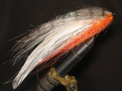 Муха щучья (49) Silver White Orange 16 cm Крючок №2/0 