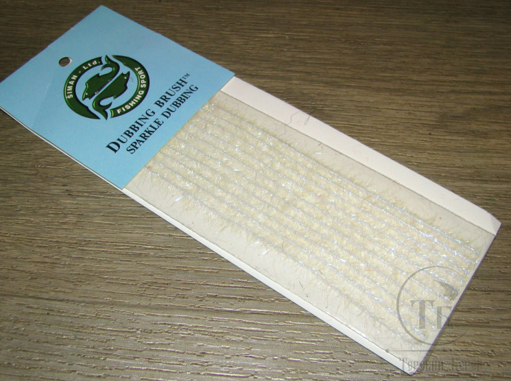 Даббинговая скрутка Dubbing brush sparkle Pearl Blue (10шт.)  Siman