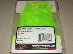 Синель UV Palmer Chenille Fl. Green / UV 20 mm  2 meters Textreme