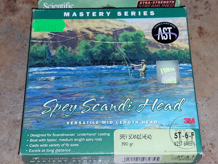 Стреляющая головка Spey Scandi Head, Mist Green ST-6-F 38 f -11.5 m (390 Grain) SCIENTIFIC ANGLERS  
