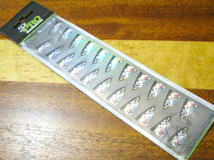 Наклейки имитация головы рыбы Pro Anchovy Foil MD 22 pcs Pro Sportfisher