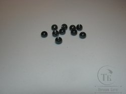 Вольфрамовый шарик с круглым отверстием D 2,4 Black Nickel (10 шт)