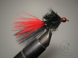 Муха Streamer Little Fort Leech Rainbow Head ( A2 ) Wet № 6