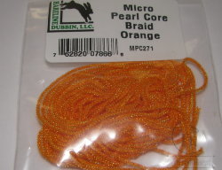 Тесьма для тела Micro Pearl Core Braid Orange Hareline