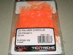 Синель UV Palmer Chenille Orange / UV 20 mm  2 meters Textreme