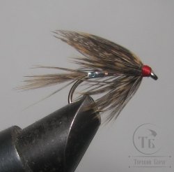 Муха мокрая Wet fly ( 123 ) Dk Capercailli (глухарь) крючок № 10 ( Kumho Wet)