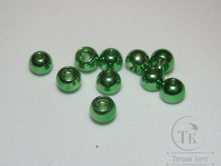 Шарик (головка) диам. 4,8 мм латунь Metallic Green (10шт)