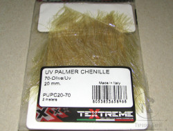 Синель UV Palmer Chenille Olive / UV 20 mm  2 meters Textreme
