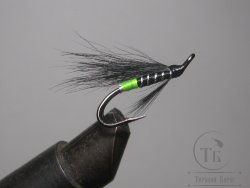 Муха лососевая на двойнике Monkey "Летняя" ( 6 ) Chartreuse Butt Monkey Wing DL71 № 8