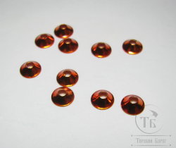 Конус ( турбо диск ) 6 мм 10 шт Metallic Orange